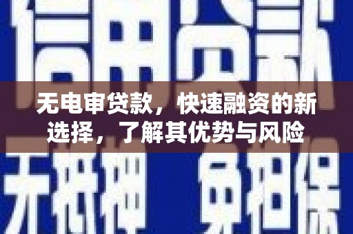 灵台无电审贷款，快速融资的新选择，了解其优势与风险