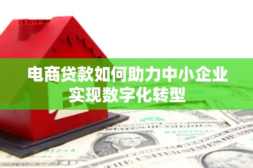 灵台电商贷款如何助力中小企业实现数字化转型