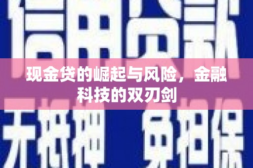 灵台现金贷的崛起与风险，金融科技的双刃剑