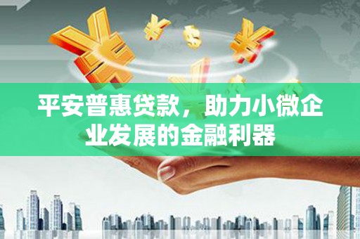 灵台平安普惠贷款，助力小微企业发展的金融利器