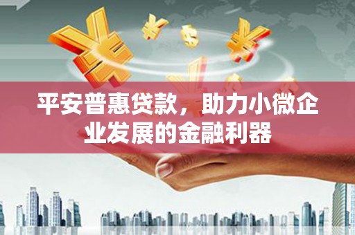 灵台平安普惠贷款，助力小微企业发展的金融利器