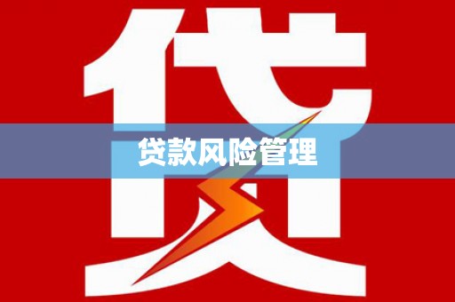 灵台贷款风险管理