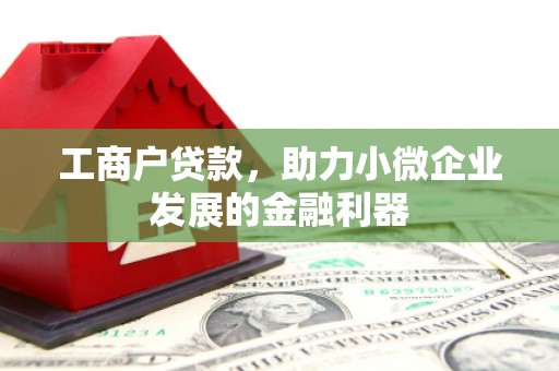 灵台工商户贷款，助力小微企业发展的金融利器