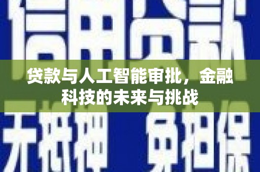 灵台贷款与人工智能审批，金融科技的未来与挑战