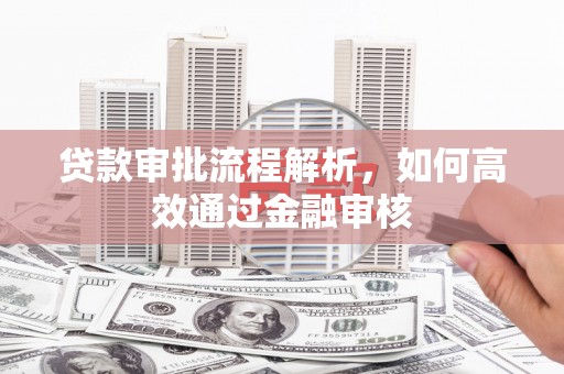 灵台贷款审批流程解析，如何高效通过金融审核