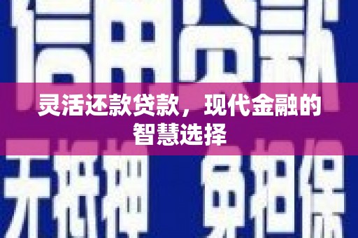 灵台灵活还款贷款，现代金融的智慧选择
