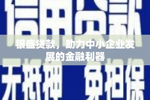 灵台银盛贷款，助力中小企业发展的金融利器