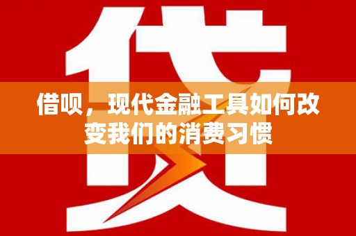 灵台借呗，现代金融工具如何改变我们的消费习惯