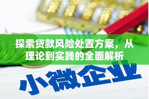 灵台探索贷款风险处置方案，从理论到实践的全面解析