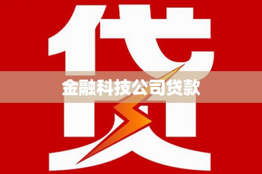 灵台金融科技公司贷款