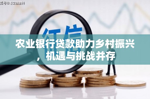 灵台农业银行贷款助力乡村振兴，机遇与挑战并存