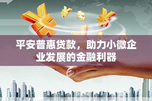 灵台平安普惠贷款，助力小微企业发展的金融利器
