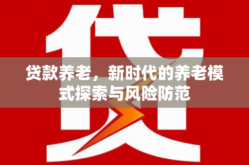 灵台贷款养老，新时代的养老模式探索与风险防范